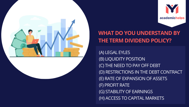What do you understand by the term dividend policy